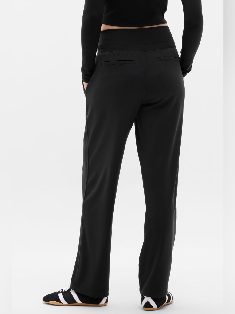 NWT-Athleta Black Venice Straight Leg Pant, Small - Picture 3 of 8